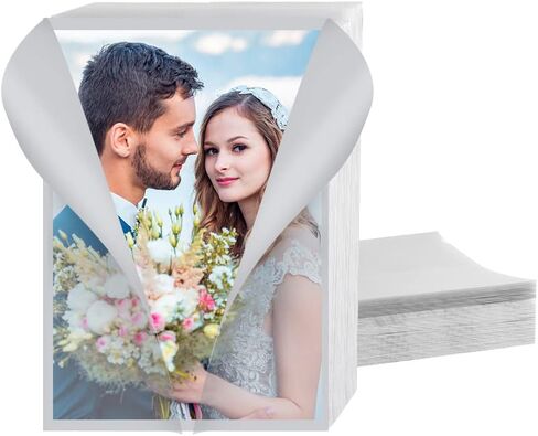 سترات ورقية مطوية مسبقًا لدعوات مقاس 5 × 7: 60 قطعة من أغلفة دعوات الزفاف الورقية الشفافة in Kuwait