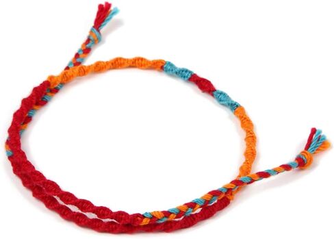 سوار الصداقة (كوميهيمو) (بأربعة ألوان) من هيدا (ياباني).[اسمك.] المكان المقدس، صناعة يدوية لحرفي هيدا. in Saudi Arabia
