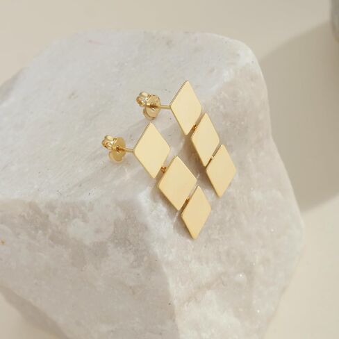 أقراط أذن مطلية بالذهب عيار 18 قيراط من أتينا للنساء | مجموعة صغيرة in Kuwait