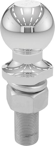 CURT 40074 Chrome Trailer Hitch Ball, 6,000 lbs, 2-Inch Diameter, 1 x 3-Inch Shank , White in Saudi Arabia