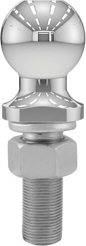 CURT 40074 Chrome Trailer Hitch Ball, 6,000 lbs, 2-Inch Diameter, 1 x 3-Inch Shank , White in Saudi Arabia