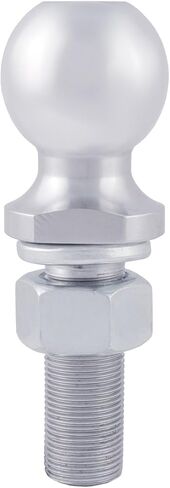 CURT 40074 Chrome Trailer Hitch Ball, 6,000 lbs, 2-Inch Diameter, 1 x 3-Inch Shank , White in Saudi Arabia