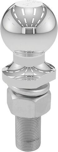 CURT 40074 Chrome Trailer Hitch Ball, 6,000 lbs, 2-Inch Diameter, 1 x 3-Inch Shank , White in Saudi Arabia