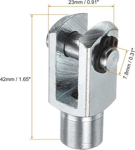 PATIKIL M6x1 Air Cylinder Rod Clevis End, 3 Pack Female Thread Y Connector 33mm Length for Air Cylinder Foot Mounting Work, Silver in Saudi Arabia