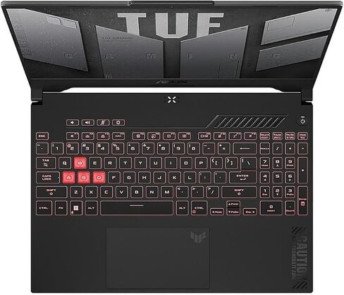 كمبيوتر محمول للألعاب ASUS TUF A17 - شاشة 17.3 بوصة FHD 144 هرتز، AMD Ryzen 7-7735HS، NVIDIA GeForce RTX 4060، 32 جيجابايت DDR5، 1 تيرابايت SSD، لوحة مفاتيح بإضاءة خلفية، Wi-Fi 6، Windows 11 Pro، مع حامل كمبيوتر محمول in Saudi Arabia
