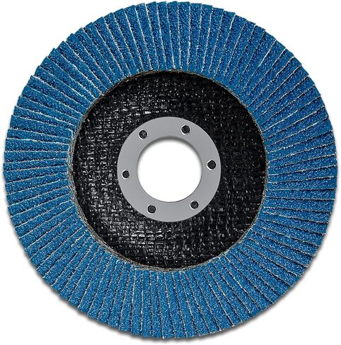 Flap Disc 4-1/2 x 7/8 Inch for Angle Grinder, 60 Grit Flap Wheel for General Purpose Metal & Stainless Steel, Type 29 Grinding Wheel, Zirconia Abrasive Grinding Disc, 90 Beveled Blades, 10PACK in Saudi Arabia
