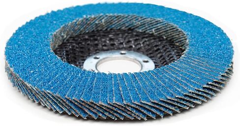 Flap Disc 4-1/2 x 7/8 Inch for Angle Grinder, 60 Grit Flap Wheel for General Purpose Metal & Stainless Steel, Type 29 Grinding Wheel, Zirconia Abrasive Grinding Disc, 90 Beveled Blades, 10PACK in Saudi Arabia