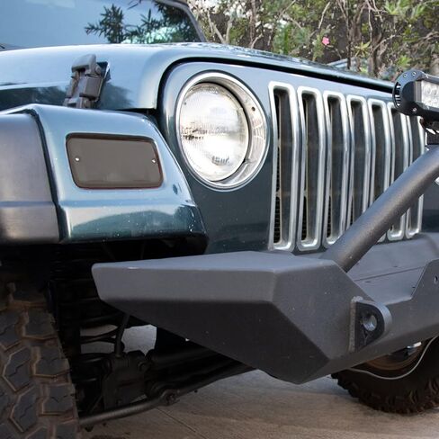Compatible with 1997-2006 Jeep Wrangler Driver and Passenger Side Turn Signal Side Marker Light Lens Housing Replace for 55157033AA 55157032AA ;(Smoke Lens) in Saudi Arabia