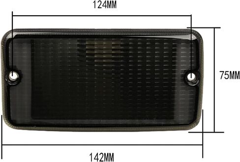 Compatible with 1997-2006 Jeep Wrangler Driver and Passenger Side Turn Signal Side Marker Light Lens Housing Replace for 55157033AA 55157032AA ;(Smoke Lens) in Saudi Arabia
