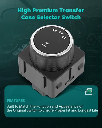 SCITOO Transfer Case Selector Switch for Chevrolet Silverado 2500 2008-2014 for Chevrolet Silverado 3500 2008-2014 4x4 Wheel Drive Switch 15913725, 20972859, 20977289, 25878426 in Saudi Arabia