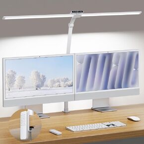 TROND LED Desk Lamp with Clamp - 1500LM Super Bright Architect Desk Light, 25 Lighting with Remote or Touch Control, Eye-Caring Clip on Light, for Home Office, Computer Monitor, Reading, Study, Work in Kuwait