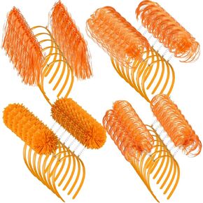 24 Pcs Pom Pom Headband Tinsel Wrapped Ponytails Head Bopper Headwear Hair Accessories Party Costume in Kuwait