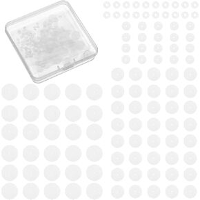 120 PCS سيليكون قرط البوابات السدادات للثقب ، 3/5/7/9 ملم أقراط السيليكون واضحة القرص للأقراط أقراص ثقب الأذن بقع دعم EARLOBE لخارقة عثرة in Kuwait