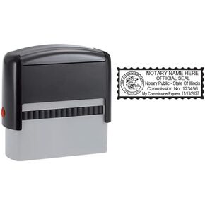 إلينوي كاتب العدل رمادي طوابع الذات inking | Printy 4913 ، 2.3x0.81 بوصة مطبوعات مستطيلة | إلينوي (ختم) in Kuwait