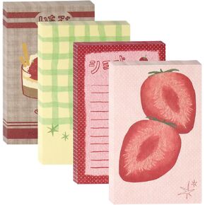 200 Sheets Strawberry M5 Note Pads Kawaii Scrapbook Paper To Do List Notepad 2.63X4.13 IN Cute Notepads Bulk Decorative Paper Strawberries Desserts Grid Note Pad Memo Pad Journaling Office Supplies in Saudi Arabia