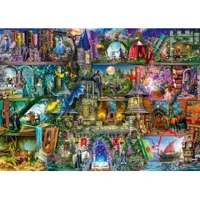 Ravensburger - Myths & Legends - أحذية بانوراما 1000 قطعة - ألوان مذهلة وحيوية - مشهد أسطوري مثير - أبطال غامق - الأشرار المخيفون - الألغاز للبالغين in Kuwait