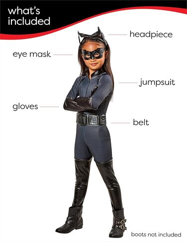 Rubie's Batman Dark Knight Rises Child's Deluxe Catwoman Costume in Saudi Arabia