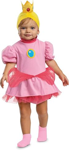 Disguise Infant Princess Peach Costume, Official Super Mario Bros Outfit for Babies in Saudi Arabia