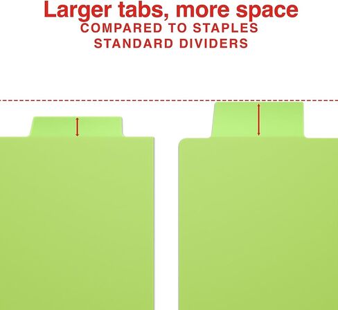 Staples Tab Tab Blasty Blastic اثنين من المقسمات القابلة للإدخال ، 8-Tabs ، متعدد الألوان (ST62971) in Kuwait
