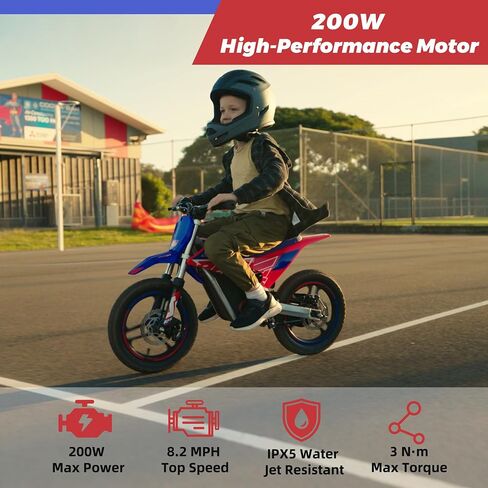 RFN SX-E350 36V Electric-Dirt-Bike, MAX 500W Electric Motorcycle 18.6 mph Max Speed & 11.2 Mile Range, 3-Speed Electric Bike for Kids Ages 4-8 in Saudi Arabia