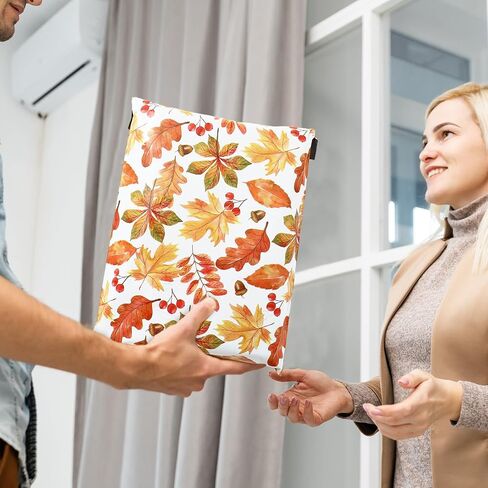 100pcs أوراق السقوط يترك البوليين البوليين 10 × 13 بوصة خريف أوراق القيقب أكياس التعبئة والتغليف ختم الأكياس البريدية أكياس مظروف للملابس التجارية الصغيرة الهدية in Saudi Arabia