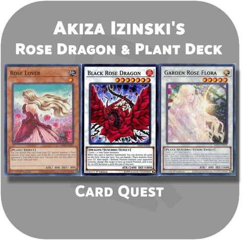 Generic Complete Custom Deck for Yu-Gi-Oh! 5D's - Akiza Izinski's Rose Dragon & Plant Synchro Deck in Saudi Arabia