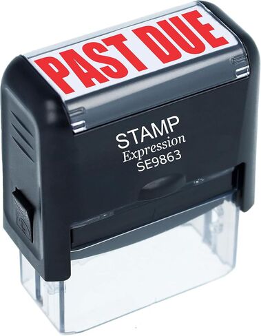 StampExpression - Past Due Office Self Inking Rubber Stamp, Red Ink (A-5115) in Saudi Arabia