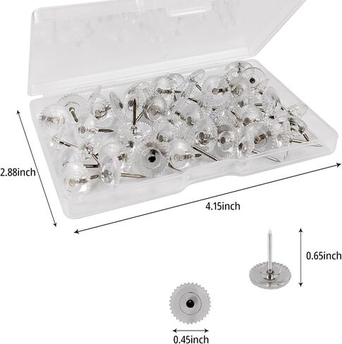 50 PCS دبابيس دفع ، أسود الإبهام الأسود ، مسطحات الإبهام المسطحة للتعليق الجدار ، لوحة الفلين ، لوحة النشرة (50 ، أسود) in Kuwait