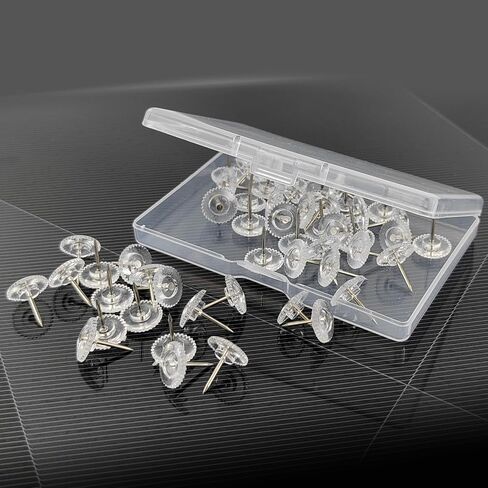 50 PCS دبابيس دفع ، أسود الإبهام الأسود ، مسطحات الإبهام المسطحة للتعليق الجدار ، لوحة الفلين ، لوحة النشرة (50 ، أسود) in Kuwait