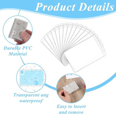 20 PCS Medicare Card Protector Sleeve ، Clear New Medicare Cards Holder Holder Waters in Kuwait