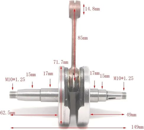 Crankshaft Bearing Seal Nut Rod Kit for KTM50 65 50CC 65CC 2001~2008(Nuts) in Kuwait