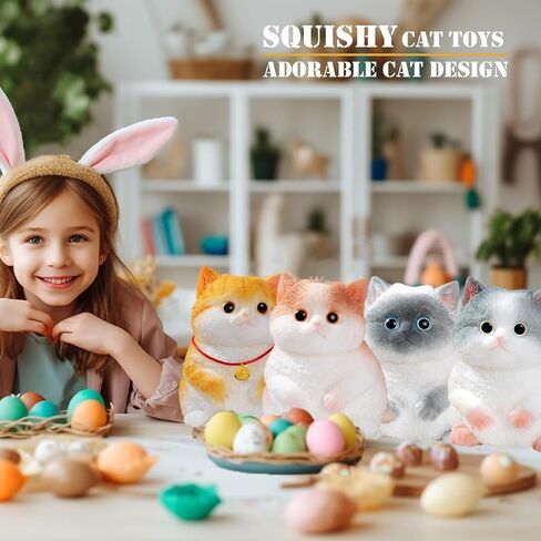 Big taba Squishy Cat, Handmade Squishy Cat for Adult/Kids, Stress Relief, Cute & Soft Cat Design, Perfect Squeeze Toys Gift for Relaxation and Fun - Dress Up Your Own Squishies Cat(Siamese) in Saudi Arabia