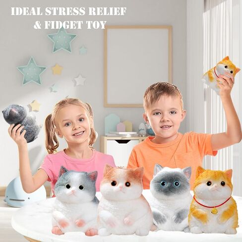 Big taba Squishy Cat, Handmade Squishy Cat for Adult/Kids, Stress Relief, Cute & Soft Cat Design, Perfect Squeeze Toys Gift for Relaxation and Fun - Dress Up Your Own Squishies Cat(Siamese) in Saudi Arabia