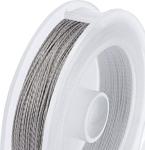 BENECREAT 0.5MM 82FT Twist Stainless Steel Wire Stainless Bead String Wire for Necklace Bracelet Making (3 Strands) in Saudi Arabia