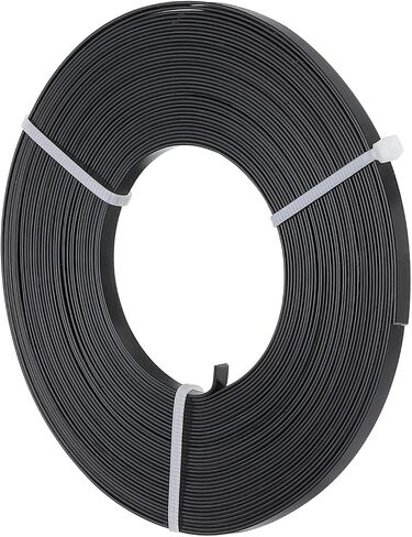 PATIKIL 32.8 Feet Flat Aluminum Wire, 20 Gauge Bendable Anodized Aluminum Wire 5mm Wide Beading Craft Wire for Jewelry Making, Black in Saudi Arabia