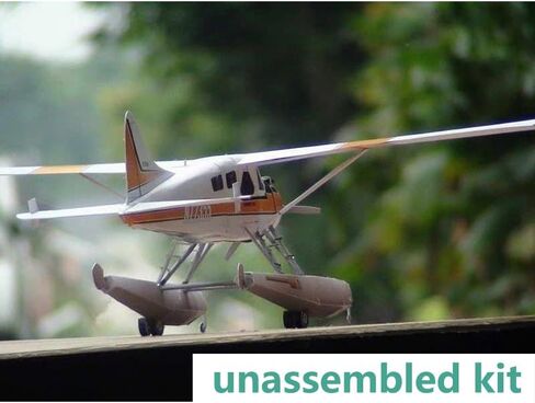 1:32 Paper CAN DHC-2 Beaver Float Seaplane 3D Model Aircraft Model Simulation Aviation Science Exhibition Model (Unassembled Kit) Model Collection in Saudi Arabia