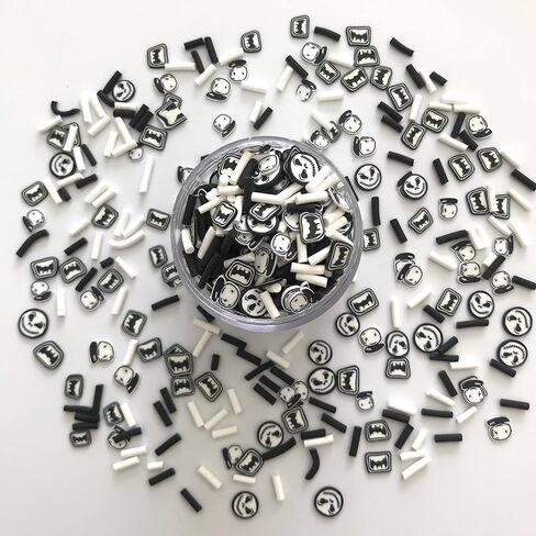 12 Colors Set Halloween Mixes Slices Supplies Polymer Soft Clay DIY Decoration for Resin Nail Art Slime Cake Dessert 12C in Kuwait