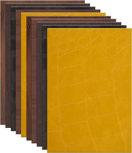 MECCANIXITY Leather Scraps, 6 x 4 Inch Leather Pieces Artificial Cow Leathers for Crafts, Bags, Jewelry Making, Craft Supplies, DIY Projects (Pack of 15, Special Texture) in Saudi Arabia