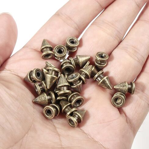 80sets Spike Studs for Clothing,Bronze Multi Spikes and Studs Kit for Clothes Crafts 7x40mm 10x25mm 8x12mm in Kuwait