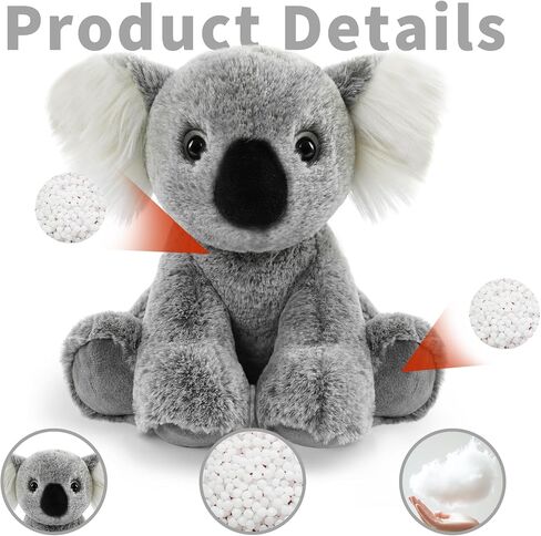 Koala Stuffed Animal Toys, 8.5 Inch Soft and Cuddly Koala Plush Animals Toy, Cute and Realistic Stuffed Animals Gifts for Boys and Girls Soft Toy for Kids in Kuwait