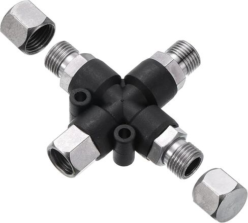 Patikil 3 Way Air Brush Adapter ، 2pcs 1/8 " in Saudi Arabia