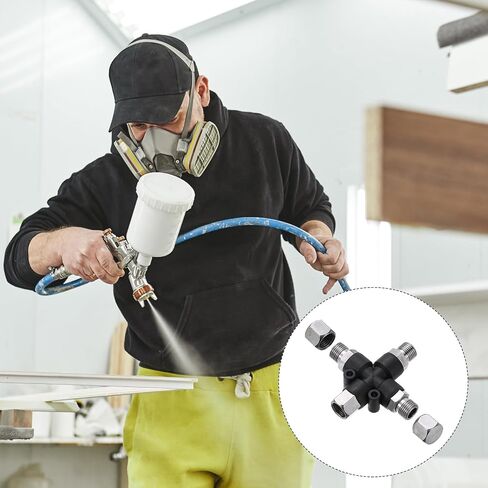 Patikil 3 Way Air Brush Adapter ، 2pcs 1/8 " in Saudi Arabia