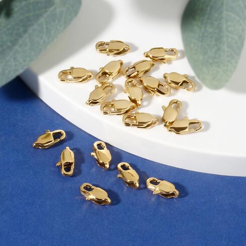 9MM Stainless Steel Lobster Clasps Bulk for Jewelry Making, 20PCS 316 Stainless Steel Lobster Claw Clasps Bulk for DIY Craft Necklace Bracelet Jewelry Making in Saudi Arabia