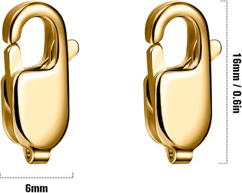 9MM Stainless Steel Lobster Clasps Bulk for Jewelry Making, 20PCS 316 Stainless Steel Lobster Claw Clasps Bulk for DIY Craft Necklace Bracelet Jewelry Making in Saudi Arabia