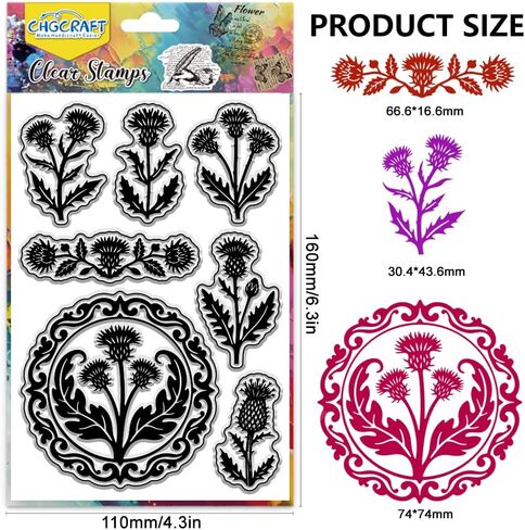 Chgcraft Dragon Silhouette Clear Stamps Dragon Dragon Symborrate Sytparent Silicone Silicone Clear Stamp Seals for Carding Making Diy Scrapbooking Photo Decoration ، 4.3x6.3 Inch in Saudi Arabia