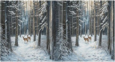 Rustic Christmas Trees Winter Holiday 3 Ring Binder 1.5" Decorative D-Ring Binder with Clipboard&3 Clear Pockets, Holds 200 Sheets A4 Size Paper Waterproof Binders for School Home Office in Saudi Arabia