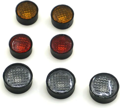 7PCS RC Car Taillight Light Cover Round Lamp Cups Upgrades for 1/10 Scale D90 RC Crawler Car in Saudi Arabia