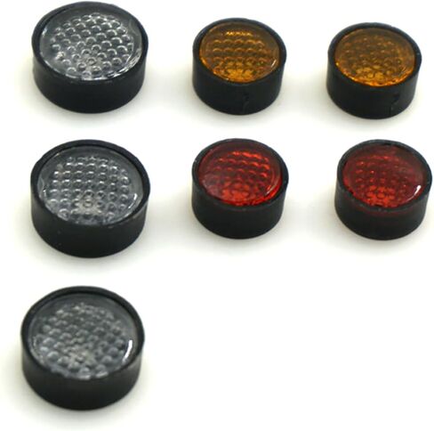 7PCS RC Car Taillight Light Cover Round Lamp Cups Upgrades for 1/10 Scale D90 RC Crawler Car in Saudi Arabia