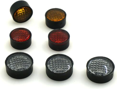 7PCS RC Car Taillight Light Cover Round Lamp Cups Upgrades for 1/10 Scale D90 RC Crawler Car in Saudi Arabia