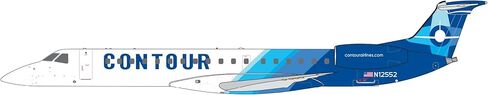 Geminijets gjvte2188 Contour Airlines urbraer erj-145lr n12552 ؛ مقياس 1: 400 in Saudi Arabia